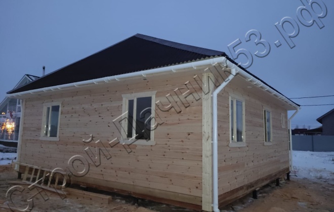 4 Брусовой дом ОД-9, 8х8м, 64 М², Ленинградская область, Гатчинский район, деревня Большая Ивановка (13)